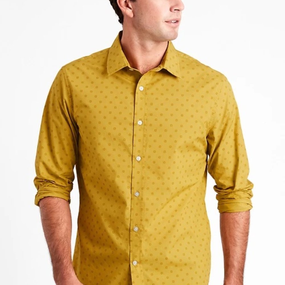 Banana Republic Untucked Slim-Fit Cotton Shirt